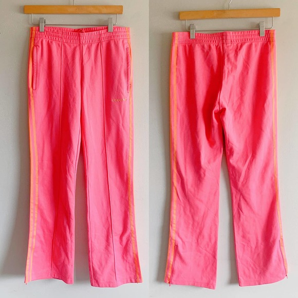 adidas Originals Pink Joggers with Orange Accents - Picture 1 of 4